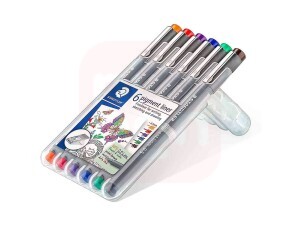 Caneta Técnica 0,3mm  Kit 6 cores - Staedtler