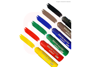 Tinta Guache Bastão 6 Cores - Acrilex