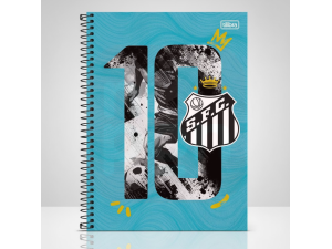 Caderno Universitário Santos 10 Matérias 160 Folhas - Tilibra