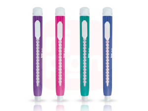 Borracha Caneta Push Cores Tris